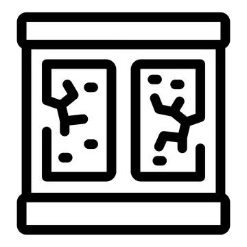 Museum stand presenting ancient stone fragments with petroglyphs Stock Illustration