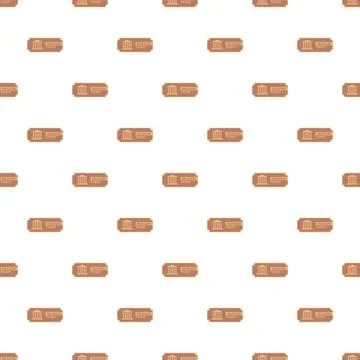 Museum tickets pattern showing cultural entry and history Stock Illustration