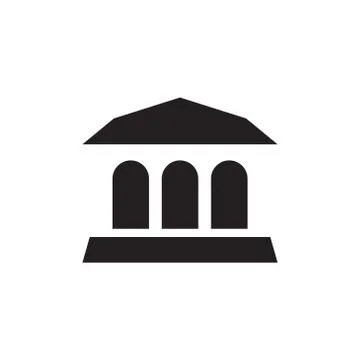 Museum vector icon design template Stock-Illustration