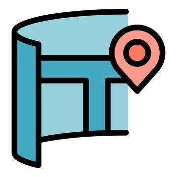 Museum virtual tour icon vector flat Stock Illustration