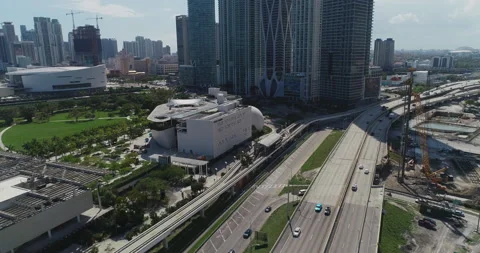 Museums in Downtown Miami Stock Footage 155201180