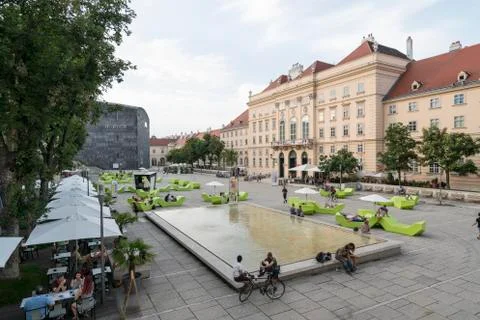   Museums quartier in Vienna Stock Photos
