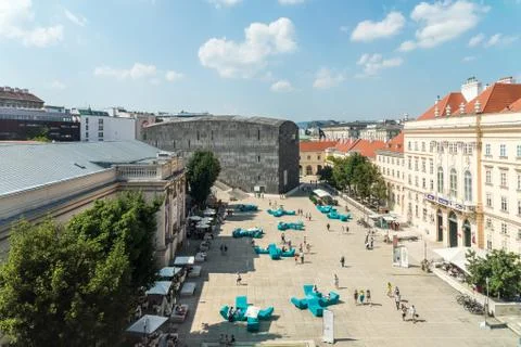The Museumsquartier In Vienna Stock Photos