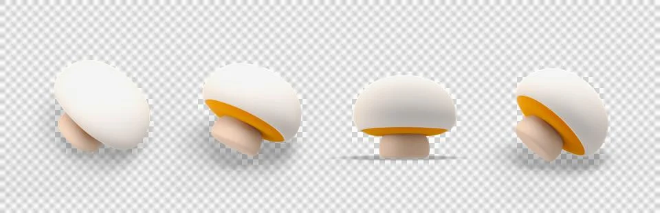 Mushroom 3d icon Stock Illustration