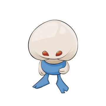 Mushroom alien Stock Illustration