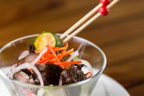 Mushroom appetizer Stock Photos
