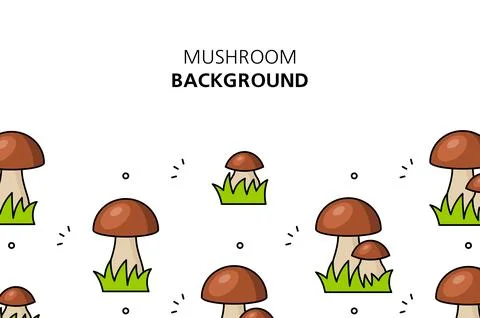 Mushroom background イラスト素材