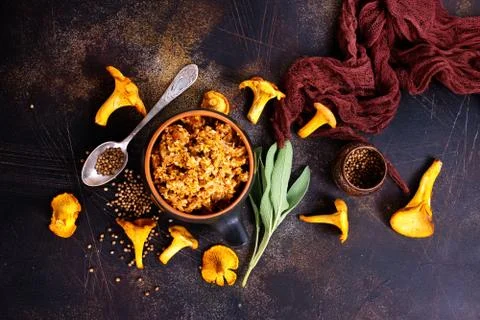 Mushroom caviar Stock Photos