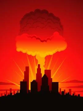 Mushroom cloud Stock Illustration