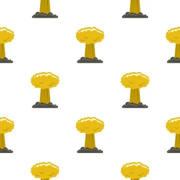 Mushroom cloud pattern seamless 스톡 일러스트