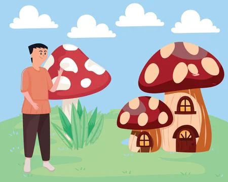 Mushroom Concept Illustration Stock Illustration