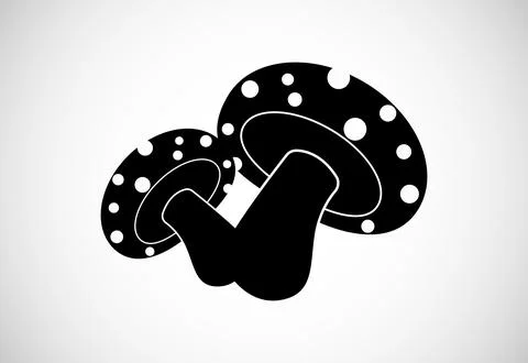 Mushroom creative design vector illustration. Floral elements Illustrazione stock