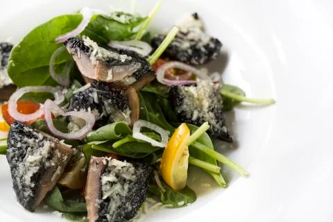 Mushroom dish Stock Photos