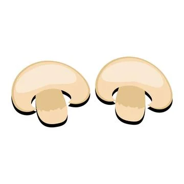 Mushroom flat design cartoon different mushrooms vector illustration Stock Illustration