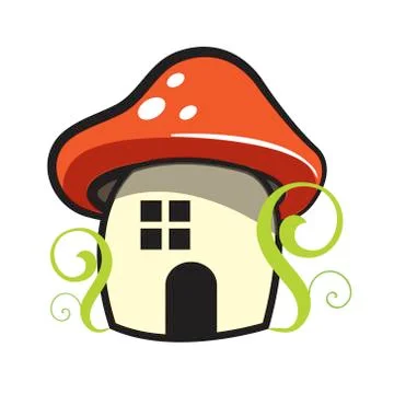 Mushroom house -vector Stock Illustration