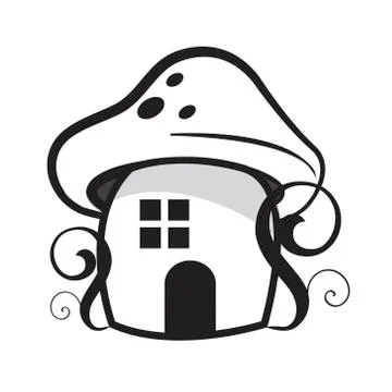 Mushroom house -vector Stock Illustration