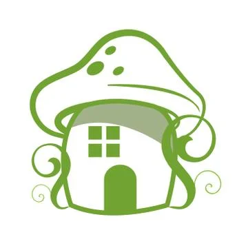 Mushroom house -vector Stock Illustration