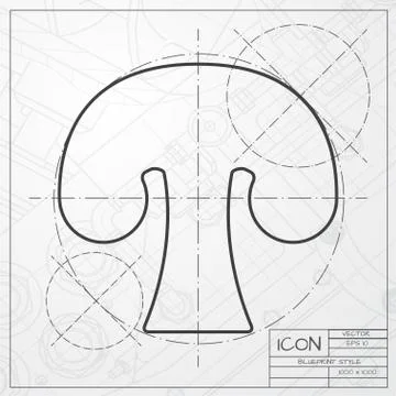 Mushroom icon Stock Illustration