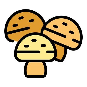 Mushroom icon vector flat Stock Illustration