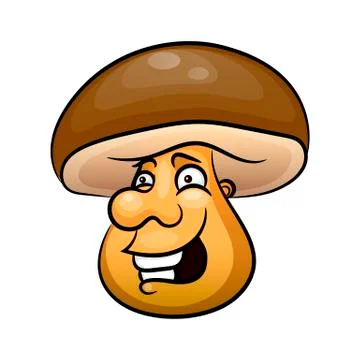 Mushroom icon, vector vegetable illustration Illustrazione stock