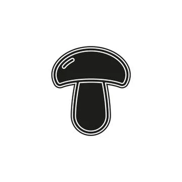 Mushroom icon, vector vegetable illustration, healthy food Stock Illustration