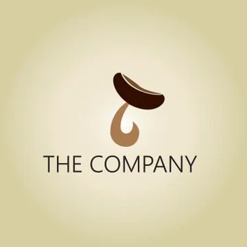 Mushroom logo 스톡 일러스트