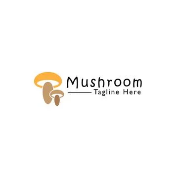 Mushroom logo Stock Illustration