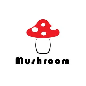 Mushroom logo Stock Illustration