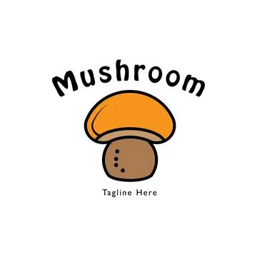 Mushroom logo Stock Illustration