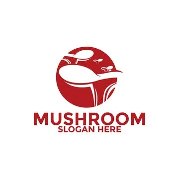 Mushroom logo vector, Creative Mushroom logo icon design template Stock Illustration