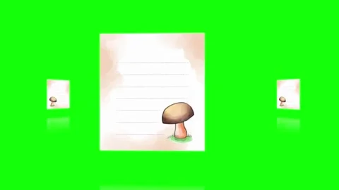 Mushroom Looping with - Chroma Key Green Screen Footage Stock Footage 337990612