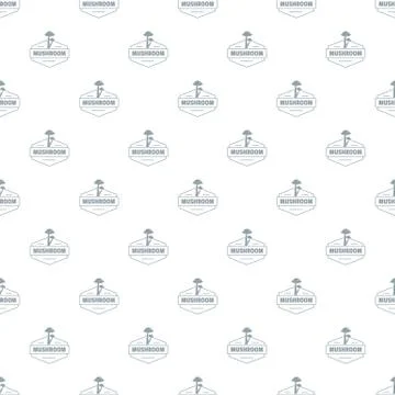Mushroom nature pattern seamless 스톡 일러스트