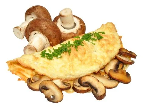 Mushroom Omelette Stock Photos