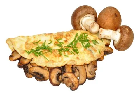 Mushroom Omelette Stock Photos