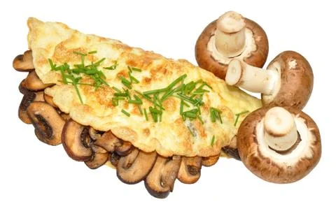 Mushroom Omelette Stock Photos