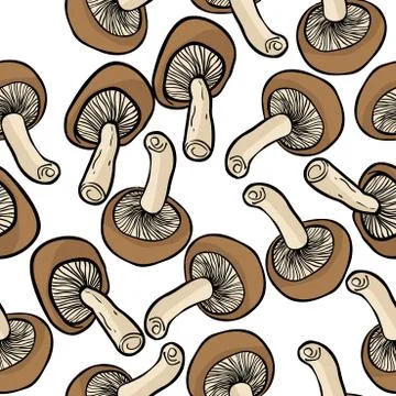 Mushroom pattern Stock Illustration