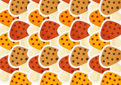 Mushroom pattern Stock Illustration