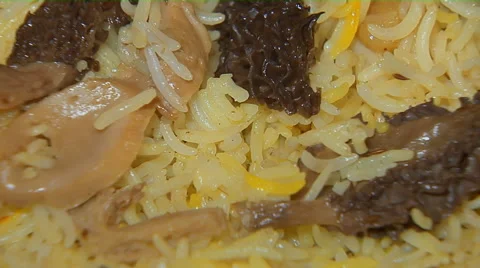 Mushroom Pulao Stock-Footage 58336309