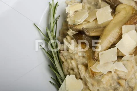 Mushroom risotto Stock Photos