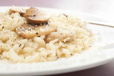Mushroom risotto Stock Photos