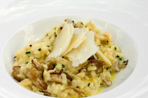 Mushroom risotto Stock Photos
