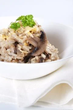 Mushroom risotto Stock Photos