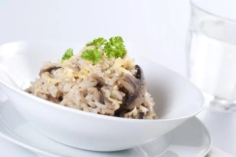 Mushroom risotto Stock Photos