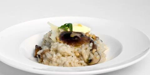 Mushroom Risotto Stock Photos