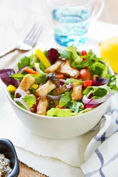 Mushroom salad Stock Photos
