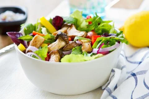 Mushroom salad Stock Photos