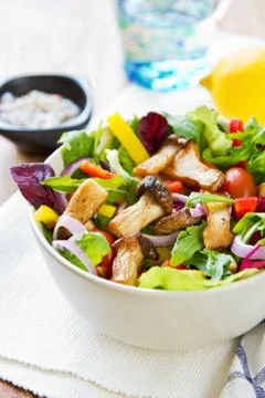Mushroom salad Foto stock