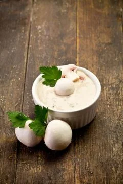 Mushroom sauce Stock Photos
