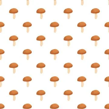 Mushroom seamless pattern background texture design Stock Illustration