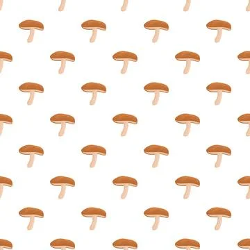Mushroom seamless pattern creating a food background Stock Illustration